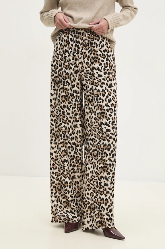 Hlače Answear.LAB tkanina bež 7160.tms