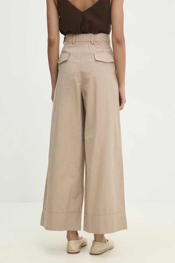 Îmbrăcăminte Answear Lab pantaloni de bumbac pk14747.ILK bej