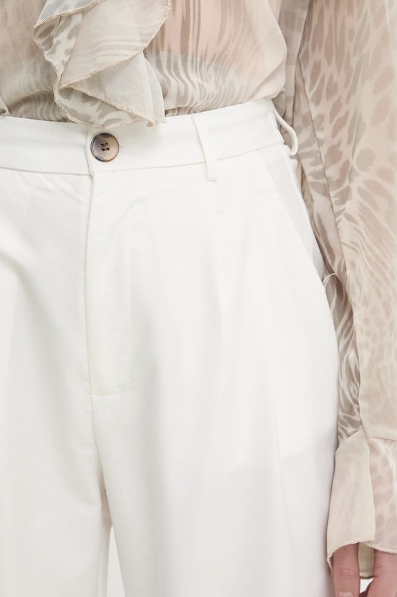 Hlače Answear.LAB bijela MR21130.hms