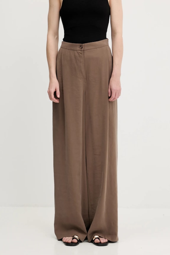 Answear Lab pantaloni drept maro 031422..tos