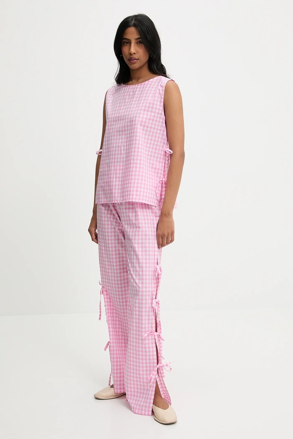 Answear.LAB pamut nadrág 2352.fos rózsaszín WW25