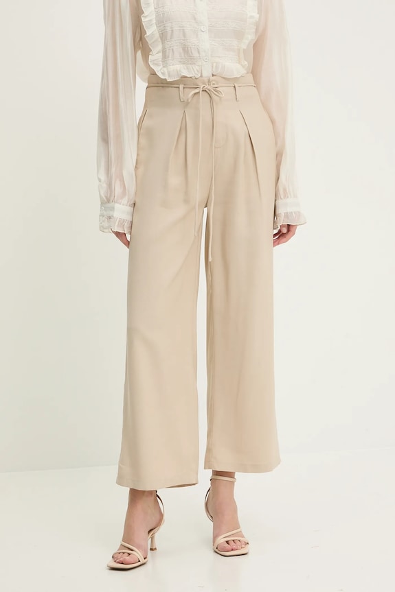 Штани Answear.LAB прямий бежевий MA.1312.HOS