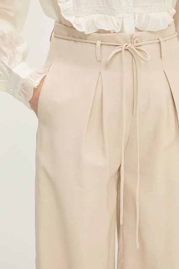 Одяг Штани Answear.LAB MA.1312.HOS бежевий