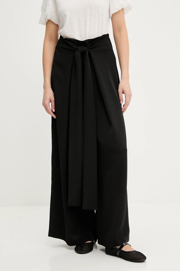 Answear Lab pantaloni panza negru L9118.hak