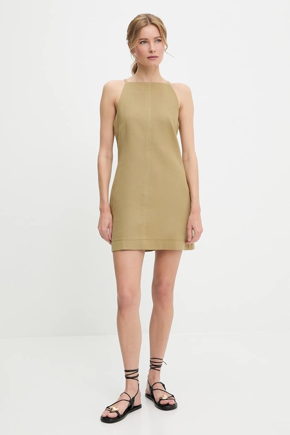 Answear Lab rochie din bumbac 10360.tos verde WW25
