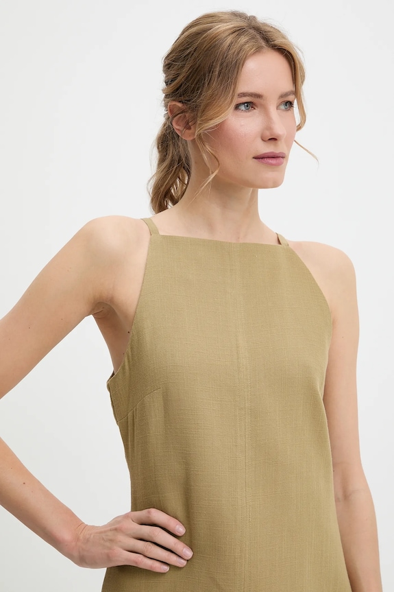 Answear Lab rochie din bumbac verde 10360.tos