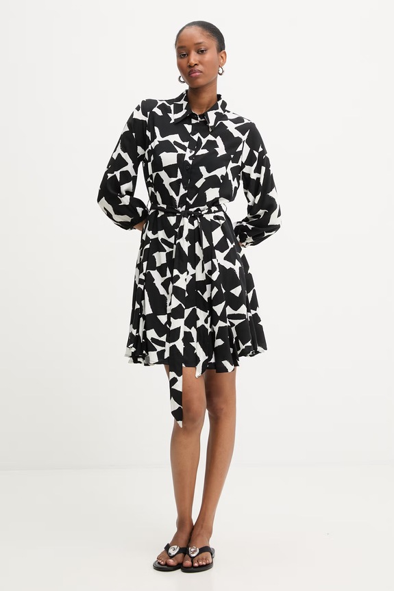 Obleka Answear.LAB 63356.1340.flk črna WS25