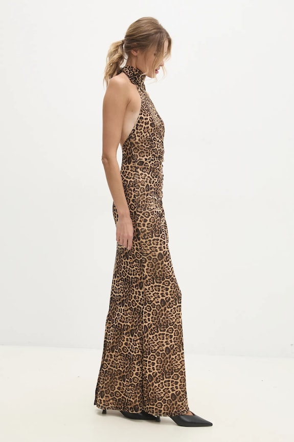 Answear.LAB sukienka maxi brązowy 15529.2.flk