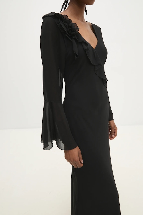 Answear Lab rochie 92716.ios negru WW25