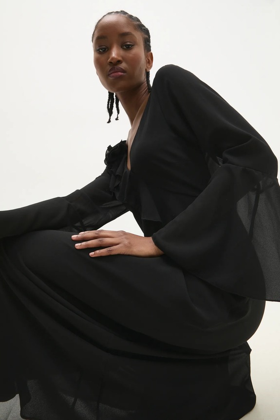 Answear Lab rochie negru 92716.ios