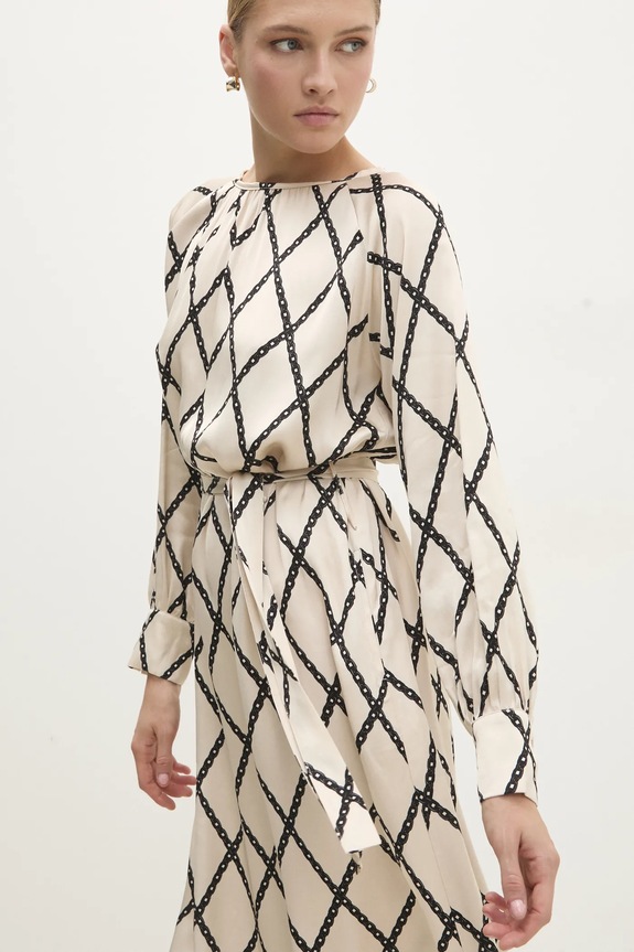 Answear.LAB sukienka beżowy d979.ios