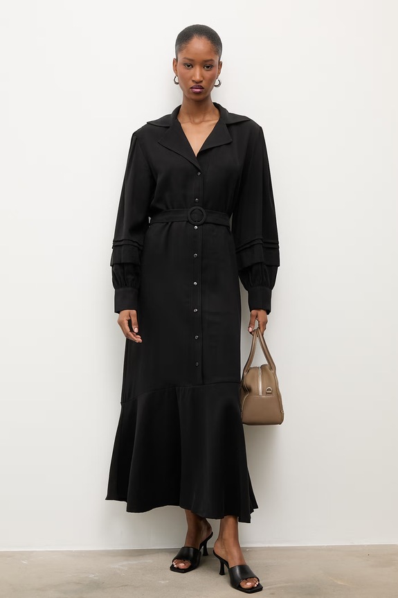 Answear Lab rochie ed031.ilk negru WW25