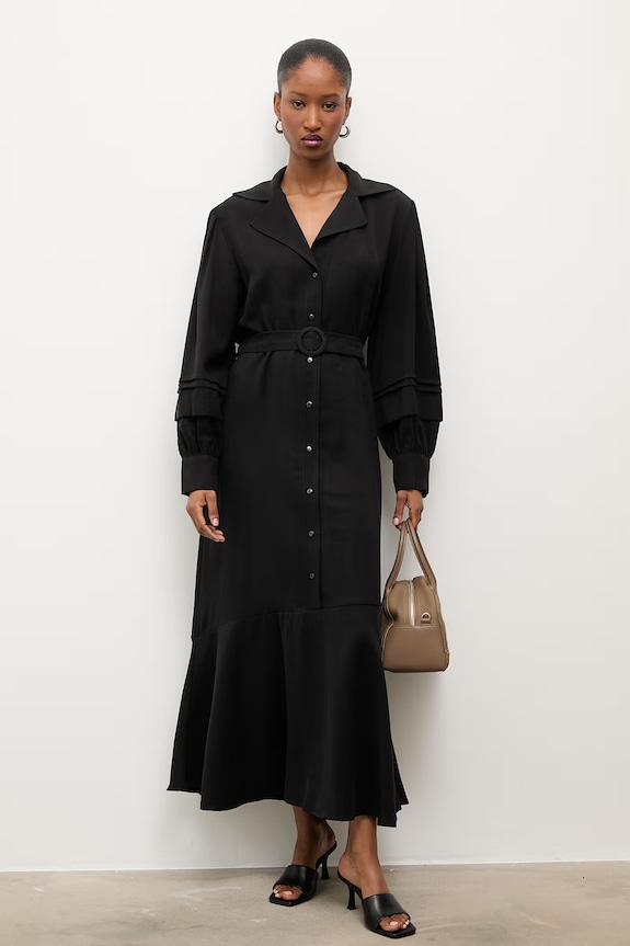 Answear Lab rochie ed031.ilk negru WW25