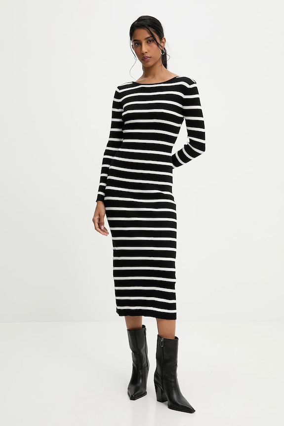 Answear.LAB sukienka casual czarny 8414517.hos