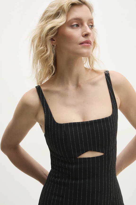 Answear Lab rochie negru L8862.HWK