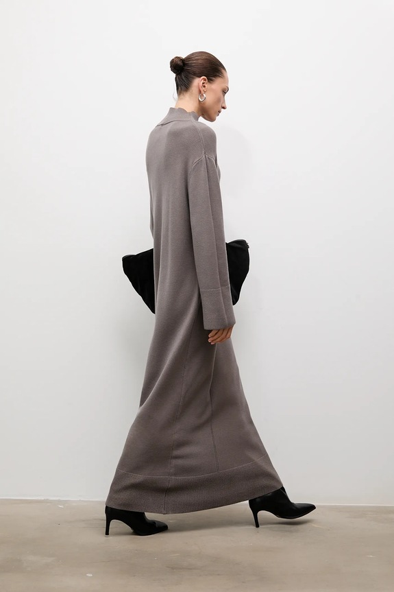 Answear Lab rochie maxi bej 8933.ilk