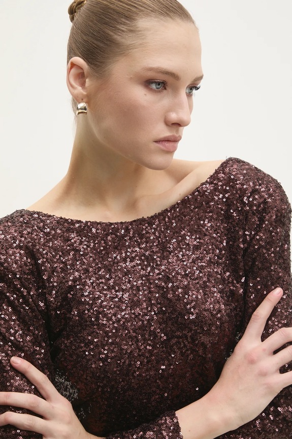 Φόρεμα Answear.LAB καφέ 92809.IKK