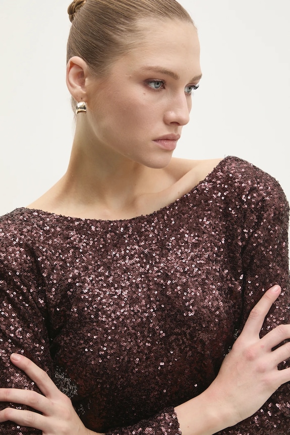 Φόρεμα Answear.LAB καφέ 92809.IKK