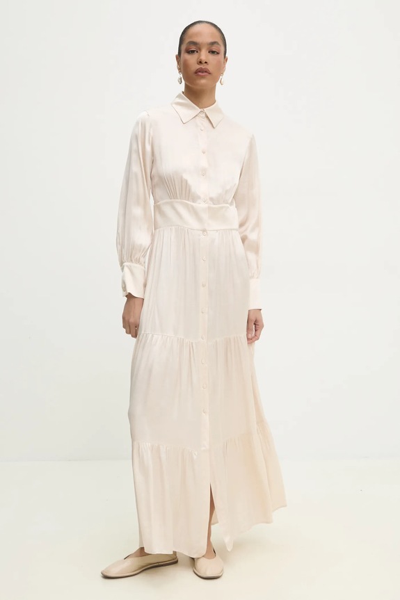Answear Lab vestito maxi beige d616..ios