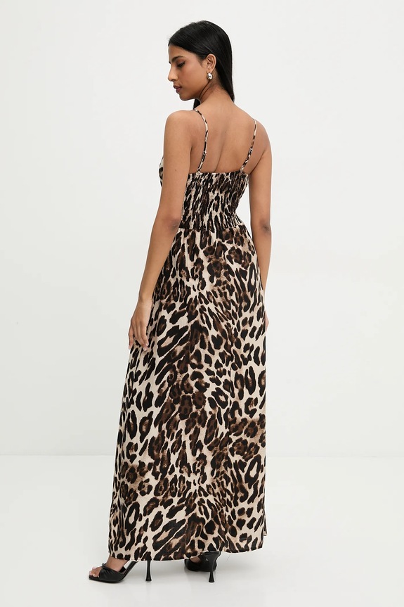 Ruházat Answear.LAB ruha QED3514.ums barna