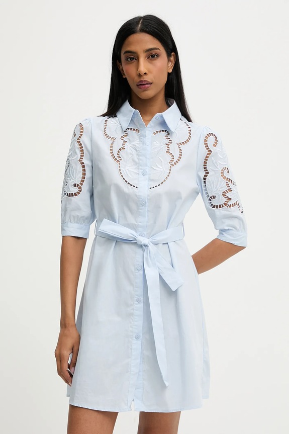 Answear.LAB vestito in cotone mini blu v3415.short.flk