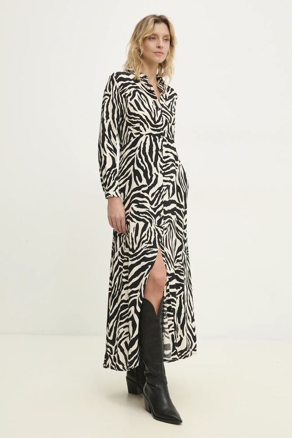 Answear Lab rochie cu guler negru B720352.hms