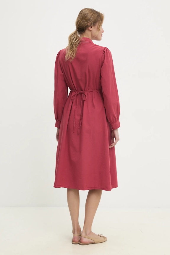 Oblačila Bombažna obleka Answear.LAB 1334.tos rdeča