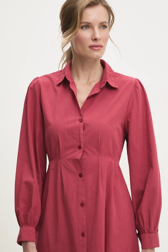 Bombažna obleka Answear.LAB rdeča 1334.tos