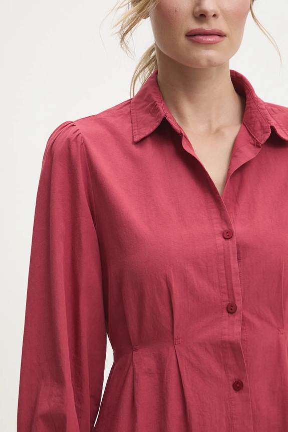 Bombažna obleka Answear.LAB 1334.tos rdeča