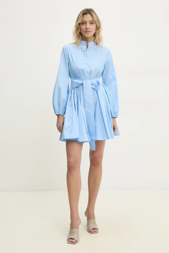 Хлопковое платье Answear.LAB casual голубой 80960.FKK