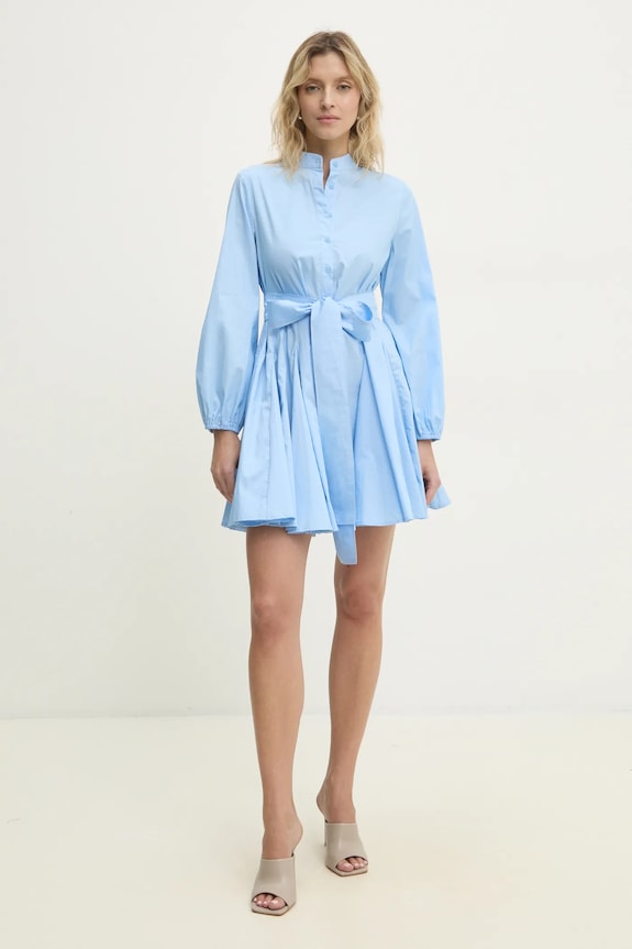 Хлопковое платье Answear.LAB casual голубой 80960.FKK