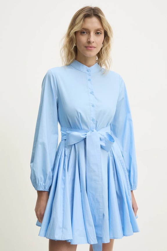 Хлопковое платье Answear.LAB 80960.FKK голубой WW25