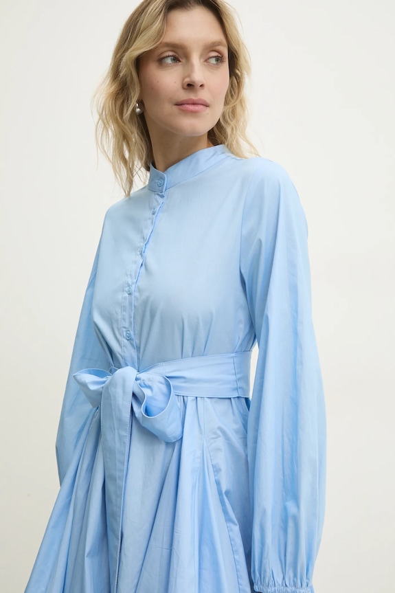 Хлопковое платье Answear.LAB голубой 80960.FKK