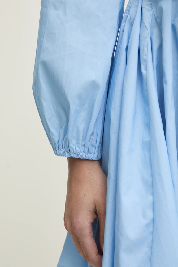 Хлопковое платье Answear.LAB 80960.FKK голубой