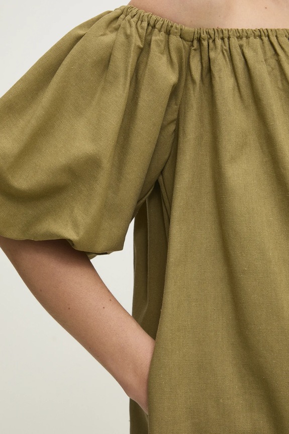 Answear Lab vestito in lino 8997.FKK verde