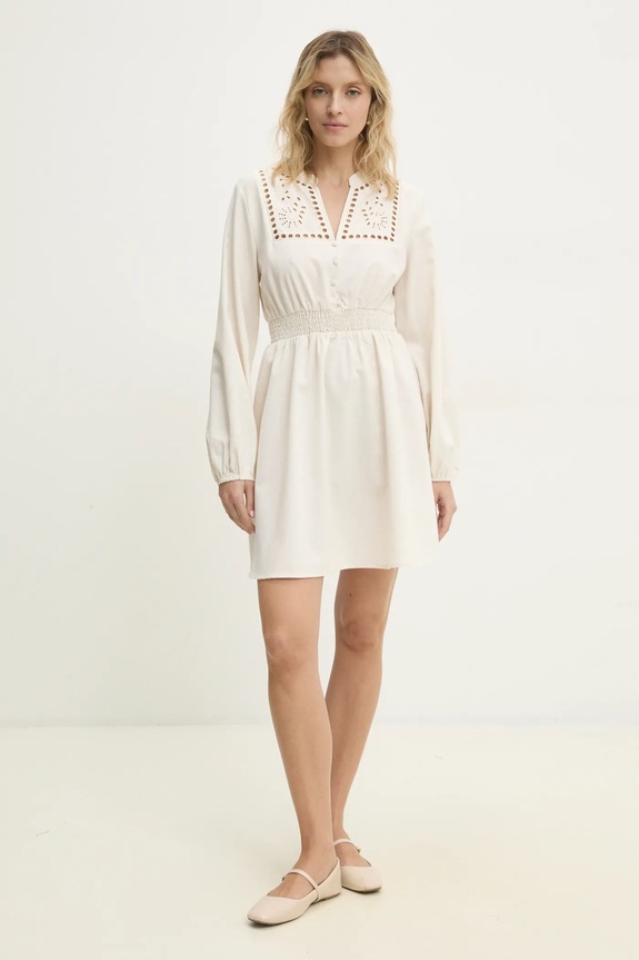 Answear Lab vestito in lino PS9239.FKK beige WW25