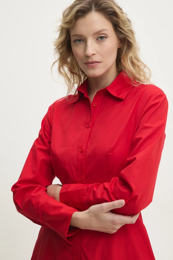 Answear Lab vestito in cotone rosso 12247..tos