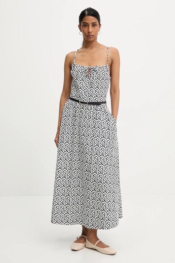 Answear.LAB vestito in cotone maxi bianco 2664.TKK