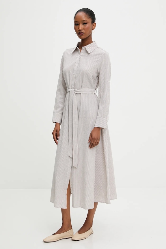 Abbigliamento Answear.LAB vestito di lino A25.12.FLK marrone