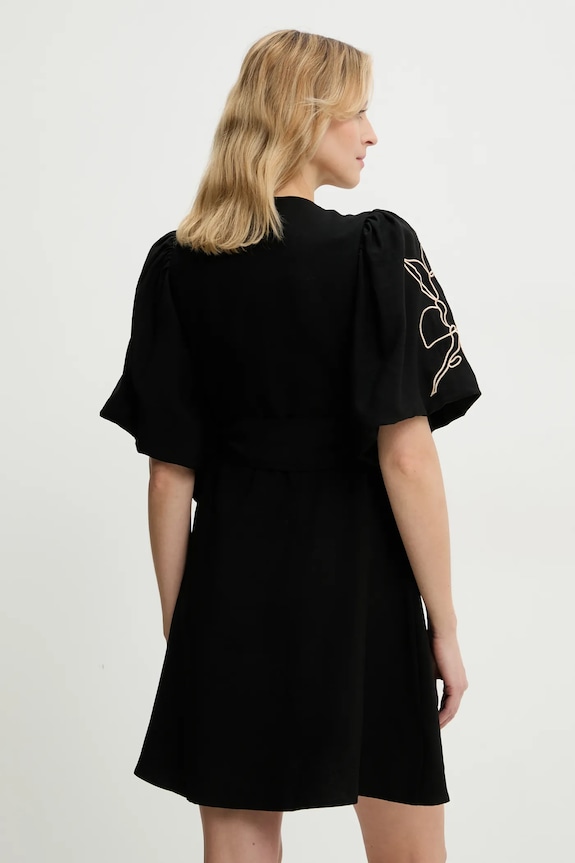 Ρούχα Φόρεμα με λινό Answear.LAB 24421yr.fos μαύρο