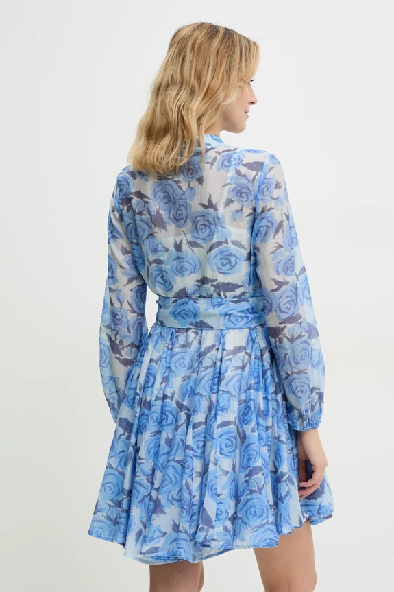 Ρούχα Φόρεμα με μετάξι Answear.LAB 80961.FLK μπλε