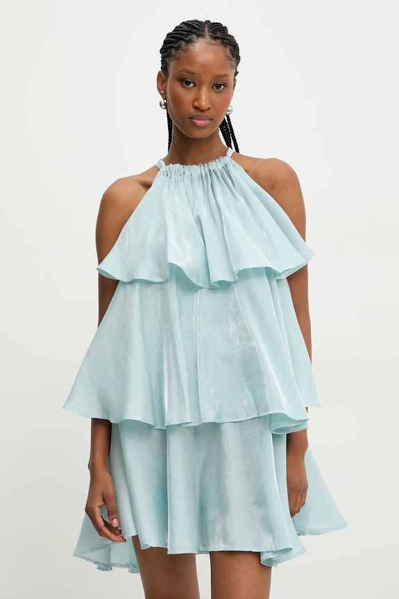 Answear.LAB ruha váll nélküli kék 12696.flk