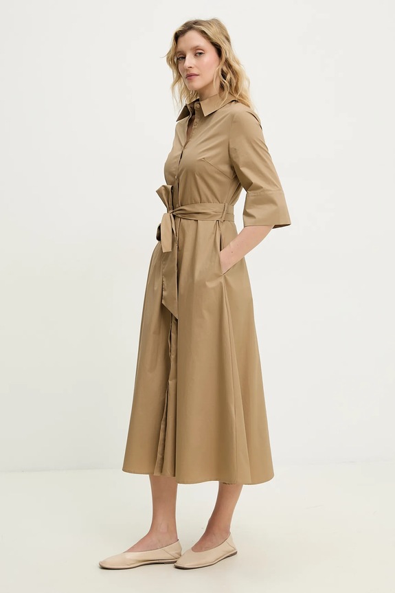 Answear.LAB sukienka bawełniana PK2716.ios beżowy WW25
