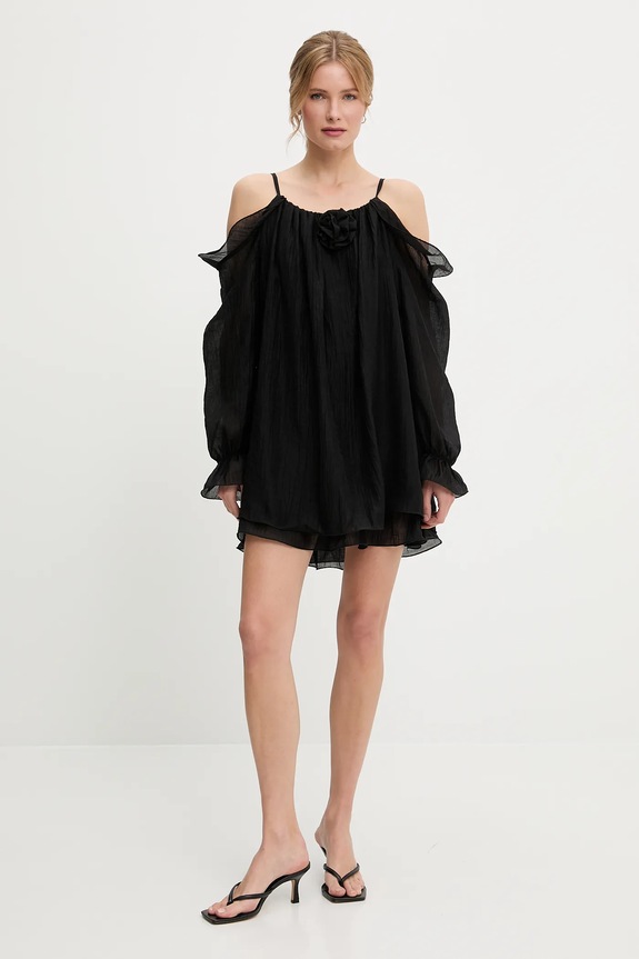 Answear.LAB sukienka letnia z lyocellem pr26602.fLK czarny WS26