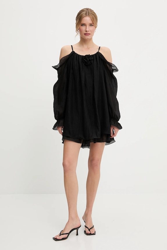 Answear.LAB sukienka letnia z lyocellem pr26602.fLK czarny WS26