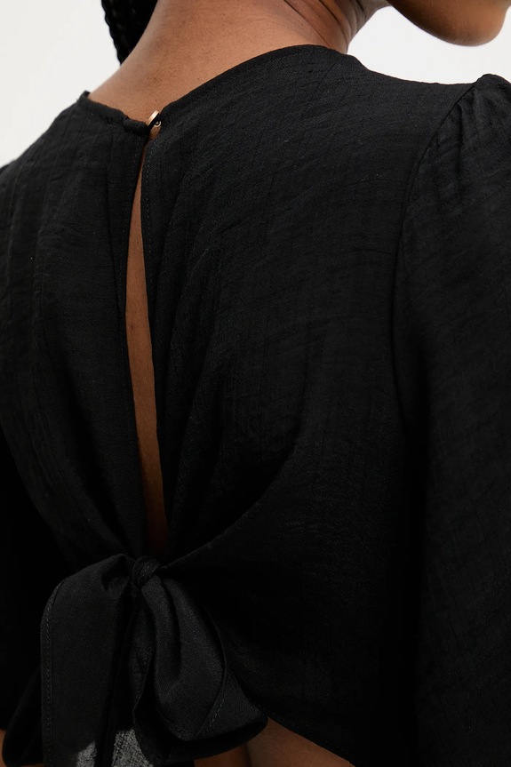 Answear.LAB rochie evazată cu vâscoză 62635.fjk negru