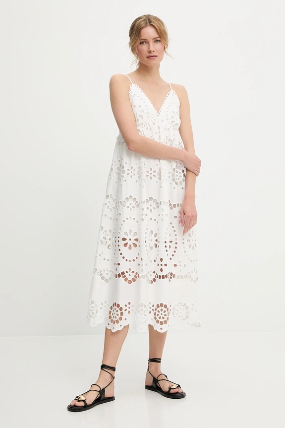 Answear.LAB vestito in cotone bianco 7100.hlk