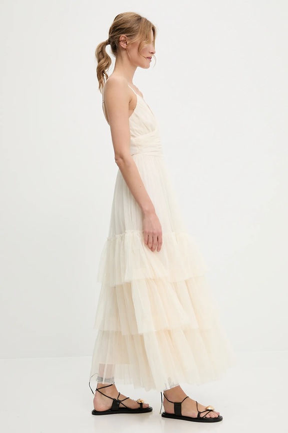 Answear Lab rochie 606573.flk bej WW25