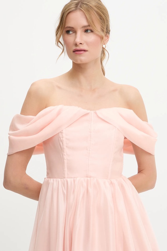 Answear.LAB sukienka różowy 606588.flk