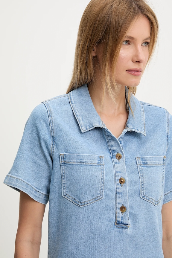 Answear Lab rochie din denim albastru RD3077.fos